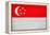 Singapore Flag Design with Wood Patterning - Flags of the World Series-Philippe Hugonnard-Framed Stretched Canvas