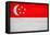 Singapore Flag Design with Wood Patterning - Flags of the World Series-Philippe Hugonnard-Framed Stretched Canvas