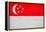 Singapore Flag Design with Wood Patterning - Flags of the World Series-Philippe Hugonnard-Framed Stretched Canvas