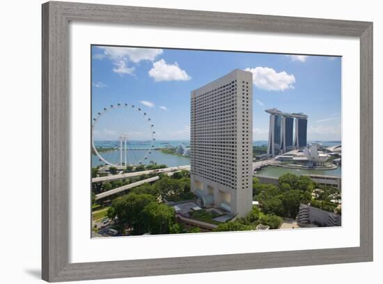 Singapore Flyer from South Beach, Singapore, Southeast Asia-Frank Fell-Framed Photographic Print