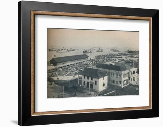 'Singapore Harbour is always crowded with shipping of many type and nationalities', 1937-Unknown-Framed Photographic Print