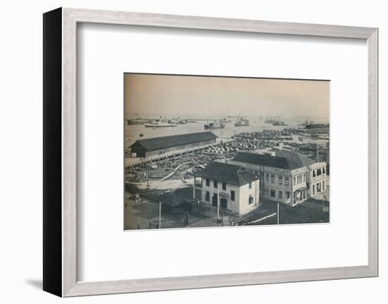 'Singapore Harbour is always crowded with shipping of many type and nationalities', 1937-Unknown-Framed Photographic Print