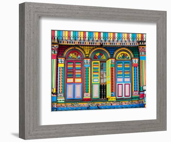 Singapore, Little India, Colourful Heritage Villa, Once the Residence of Tan Teng Niah-Gavin Hellier-Framed Photographic Print