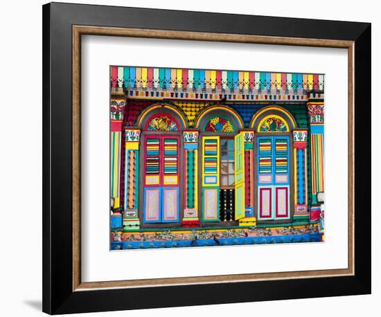 Singapore, Little India, Colourful Heritage Villa, Once the Residence of Tan Teng Niah-Gavin Hellier-Framed Photographic Print