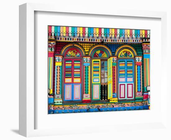 Singapore, Little India, Colourful Heritage Villa, Once the Residence of Tan Teng Niah-Gavin Hellier-Framed Photographic Print