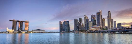 'Singapore, Marina and City Skyline' Photographic Print - Michele ...