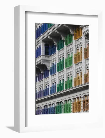 Singapore, Mita Building, Ministry of Information and the Arts, Housed in Former Police Barracks-Walter Bibikow-Framed Photographic Print