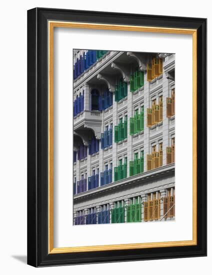 Singapore, Mita Building, Ministry of Information and the Arts, Housed in Former Police Barracks-Walter Bibikow-Framed Photographic Print