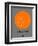 Singapore Orange Subway Map-NaxArt-Framed Premium Giclee Print