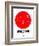 Singapore Red Subway Map-NaxArt-Framed Premium Giclee Print