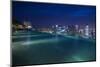 Singapore, Rooftop Swimming Pool at Dusk Overlooks the City-Walter Bibikow-Mounted Photographic Print