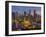 Singapore, Singapore Skyline Financial District Illuminated at Dusk, Asia-Gavin Hellier-Framed Photographic Print