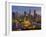 Singapore, Singapore Skyline Financial District Illuminated at Dusk, Asia-Gavin Hellier-Framed Photographic Print