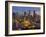 Singapore, Singapore Skyline Financial District Illuminated at Dusk, Asia-Gavin Hellier-Framed Photographic Print