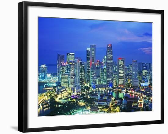 Singapore skyline-Murat Taner-Framed Photographic Print