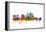 Singapore Skyline-Michael Tompsett-Framed Stretched Canvas