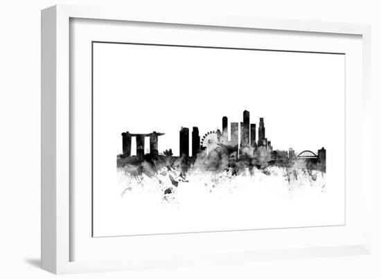 Singapore Skyline-Michael Tompsett-Framed Art Print