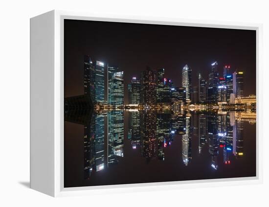 Singapore Skyline-Marco Carmassi-Framed Premier Image Canvas