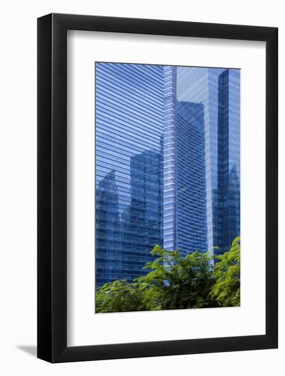 Singapore Skyscraper Detail at Marina Bay-Harry Marx-Framed Photographic Print