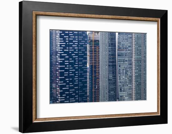 Singapore Skyscraper Detail at Marina Bay-Harry Marx-Framed Photographic Print