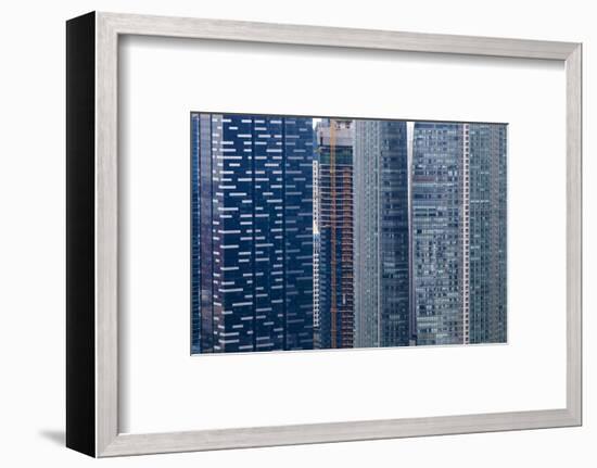 Singapore Skyscraper Detail at Marina Bay-Harry Marx-Framed Photographic Print