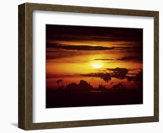 Singapore Sunset-null-Framed Photographic Print