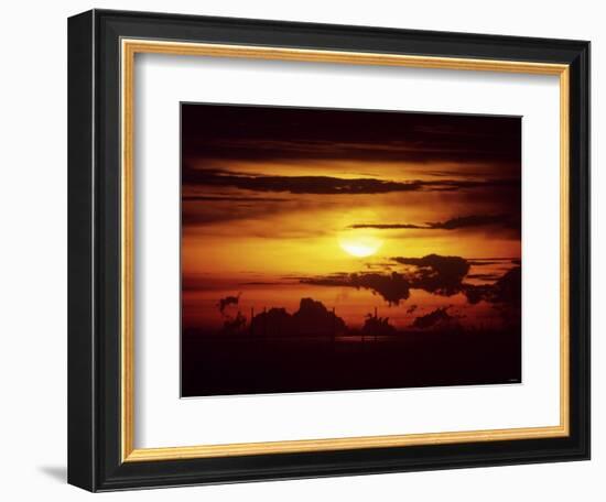 Singapore Sunset-null-Framed Photographic Print