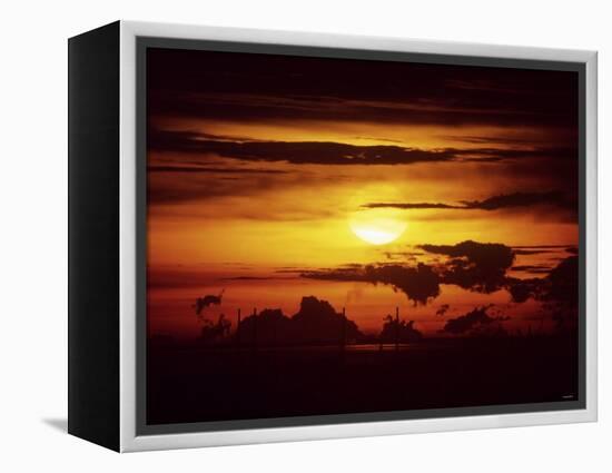 Singapore Sunset-null-Framed Premier Image Canvas