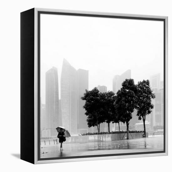 Singapore Umbrella-Nina Papiorek-Framed Premier Image Canvas