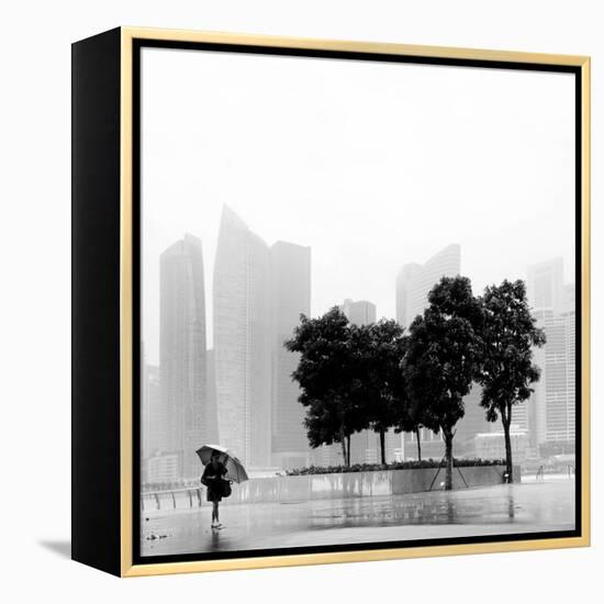 Singapore Umbrella-Nina Papiorek-Framed Premier Image Canvas