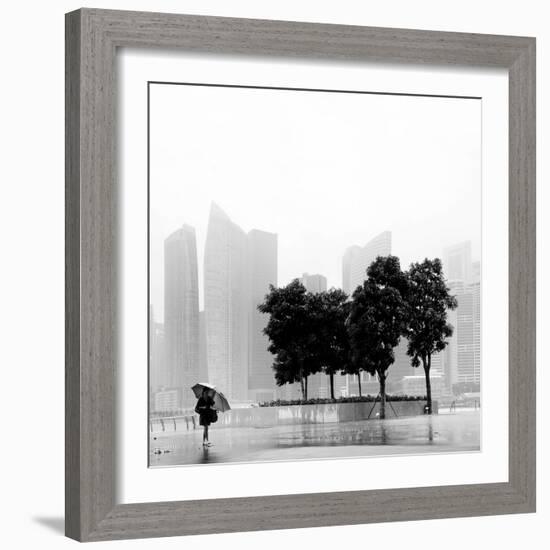 Singapore Umbrella-Nina Papiorek-Framed Photographic Print