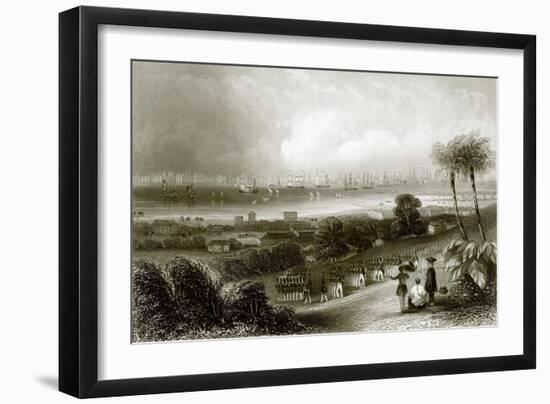 Singapore-English-Framed Giclee Print