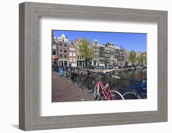 Singel Canal, Amsterdam, Netherlands, Europe-Amanda Hall-Framed Photographic Print