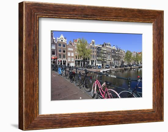 Singel Canal, Amsterdam, Netherlands, Europe-Amanda Hall-Framed Photographic Print