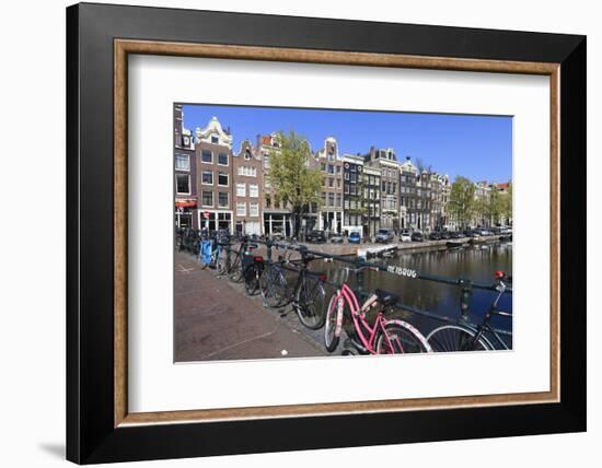 Singel Canal, Amsterdam, Netherlands, Europe-Amanda Hall-Framed Photographic Print