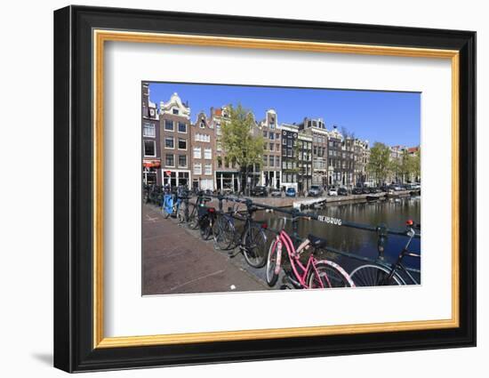 Singel Canal, Amsterdam, Netherlands, Europe-Amanda Hall-Framed Photographic Print