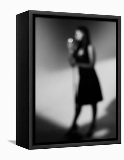 Singer 1 Bw-John Gusky-Framed Premier Image Canvas