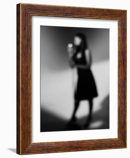 Singer 1 Bw-John Gusky-Framed Photographic Print