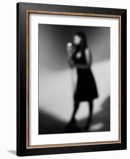 Singer 1 Bw-John Gusky-Framed Photographic Print