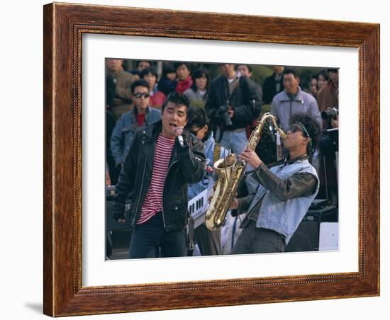 Singer and Musician, Horajuku, Tokyo, Japan, Asia-Rob Mcleod-Framed Photographic Print