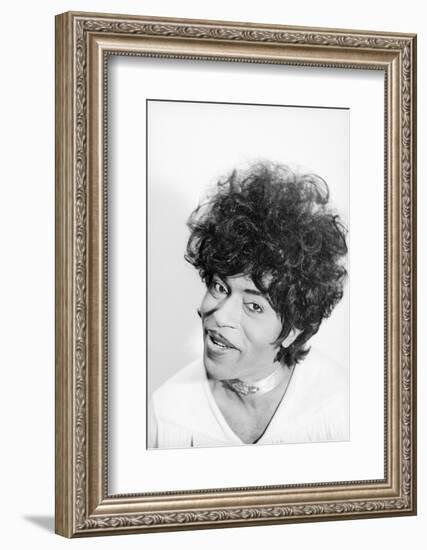 Singer and Musician Little Richard Posing in Mod Fringed Shirt, 1971-Ralph Morse-Framed Photographic Print