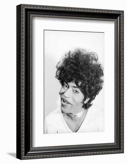 Singer and Musician Little Richard Posing in Mod Fringed Shirt, 1971-Ralph Morse-Framed Photographic Print