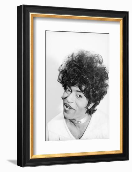 Singer and Musician Little Richard Posing in Mod Fringed Shirt, 1971-Ralph Morse-Framed Photographic Print