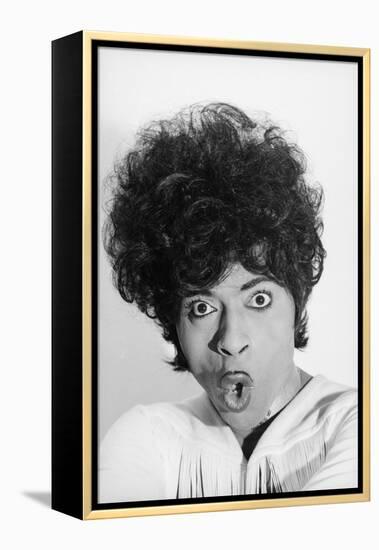 Singer and Musician Little Richard Posing in Mod Fringed Shirt, 1971-Ralph Morse-Framed Premier Image Canvas