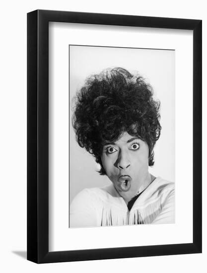 Singer and Musician Little Richard Posing in Mod Fringed Shirt, 1971-Ralph Morse-Framed Photographic Print