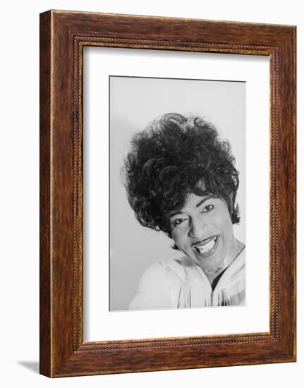 Singer and Musician Little Richard Posing in Mod Fringed Shirt, 1971-Ralph Morse-Framed Photographic Print