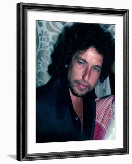 Singer and Songwriter Bob Dylan-David Mcgough-Framed Premium Photographic Print