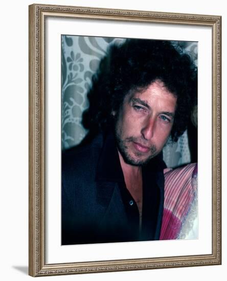 Singer and Songwriter Bob Dylan-David Mcgough-Framed Premium Photographic Print