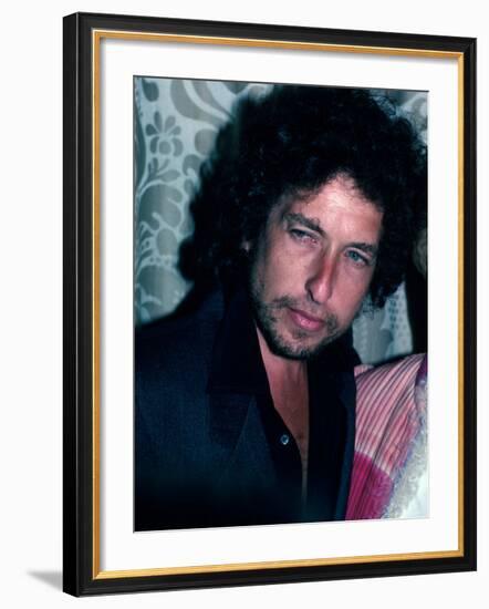 Singer and Songwriter Bob Dylan-David Mcgough-Framed Premium Photographic Print