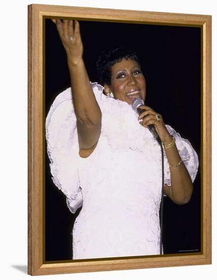Singer Aretha Franklin Performing-David Mcgough-Framed Premier Image Canvas